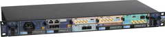 TORNADO-MTCA� modular DSP system including TORNADO-AZU+/FMC+ AMC-module with AD/DA FMC-submodule, TORNADO-A6678/FMC AMC-module with AD/DA FMC-submodule, TORNADO-ARX1 RF AMC-module and T/AX-DSFPX AMC-module with 10GbE SFP+ LAN/WAN ports, all installed into MicroTCA� 1U chassis with 10GbE switching fabric